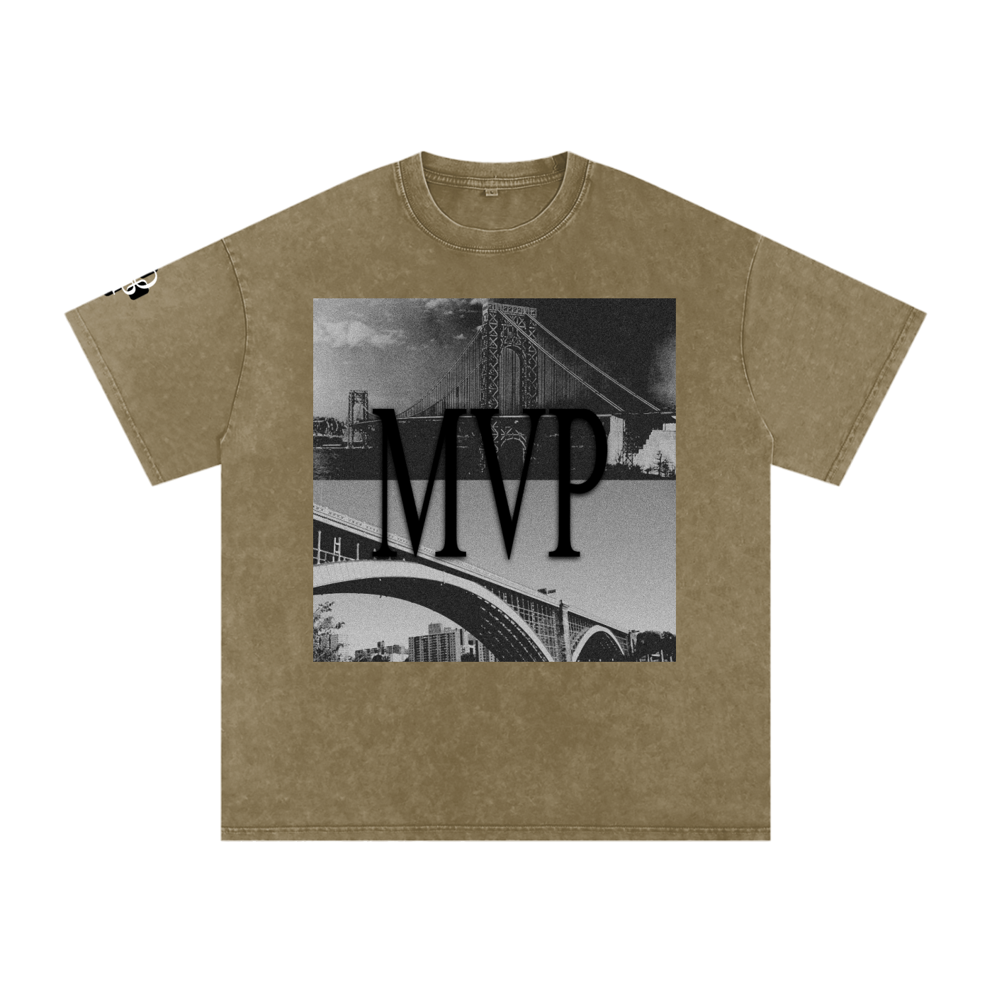 "MVP" Snow Washed Oversized Cotton T-Shirt