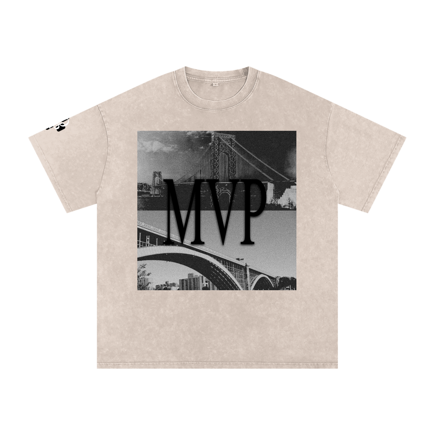"MVP" Snow Washed Oversized Cotton T-Shirt