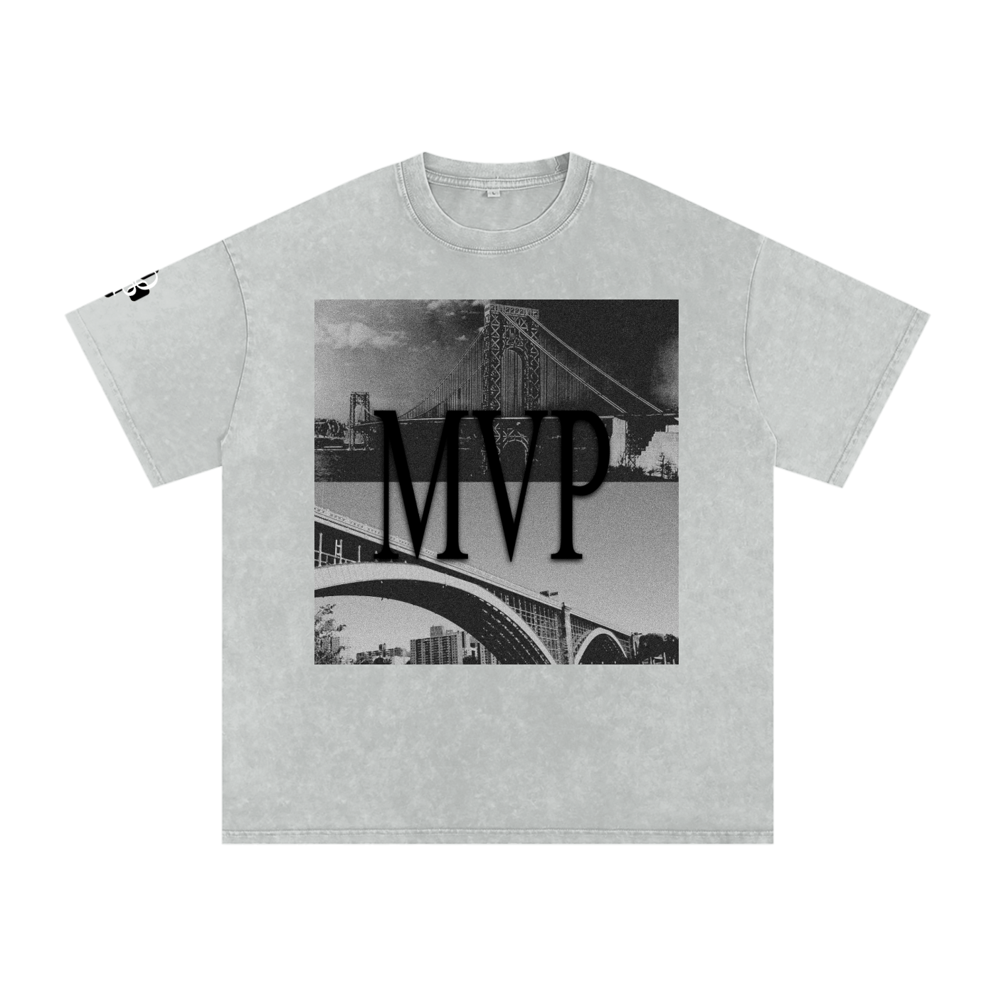 "MVP" Snow Washed Oversized Cotton T-Shirt