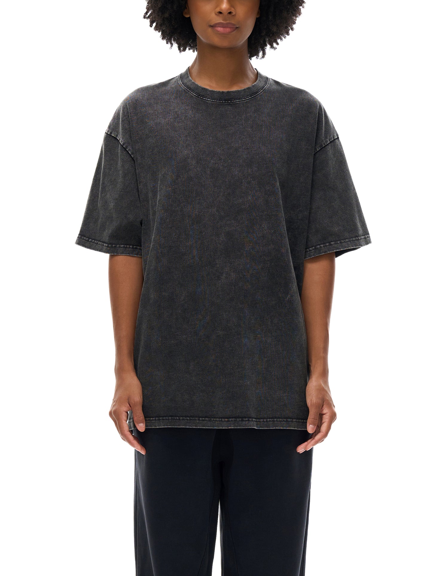 "MVP" Snow Washed Oversized Cotton T-Shirt